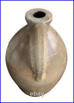 Salt Glaze Stoneware Jug 2 Gallon 19th Century Single Handled