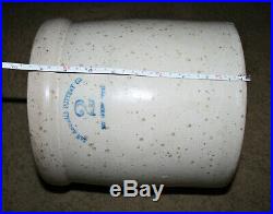 San Antonio Texas 2 Gallon Pottery Stoneware Crock Tex TX Cobalt Stencil Stamp