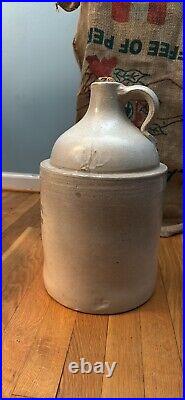 Scarce Antique Oversized W. H. Jones & Co 1851-1904 Boston Mass Stoneware Jug