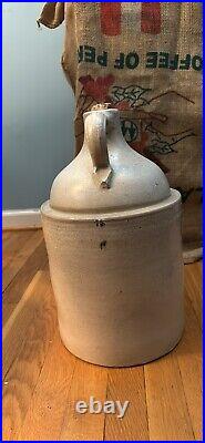 Scarce Antique Oversized W. H. Jones & Co 1851-1904 Boston Mass Stoneware Jug