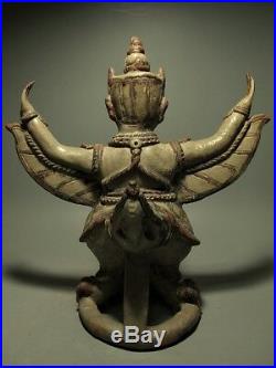 Sculpture Native Thai Culture Pottery Garuda Figure Sawankhalok Stoneware Relic