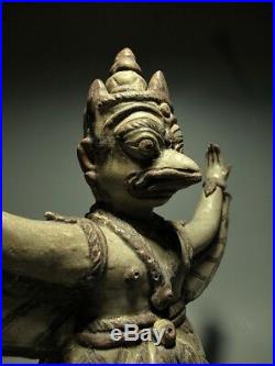 Sculpture Native Thai Culture Pottery Garuda Figure Sawankhalok Stoneware Relic