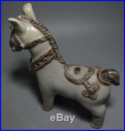 Sculpture Thai Pottery'horse Figure Sawankhalok' Stoneware Relic