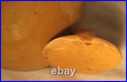 Signed John Bell Waynesboro Yellow Wax Sealler With Lid Pottery Stoneware L@@K