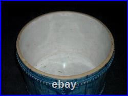Small Blue & Grey Whites Utica Ice Bucket Stoneware