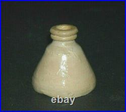 Small MIniature Yellow Ware Cone Ink (1860 1885) Stoneware