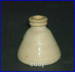 Small MIniature Yellow Ware Cone Ink (1860 1885) Stoneware