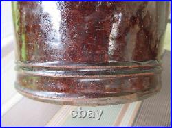 Southern Glazed Redware Jug Vase Pottery Stoneware