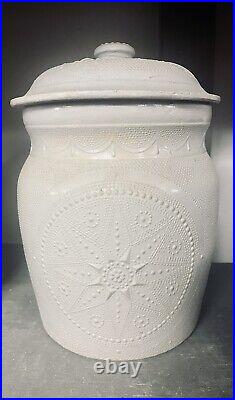 Star Of David Antique Scarce Stoneware Water Cooler(Whites)complete Safe Ship