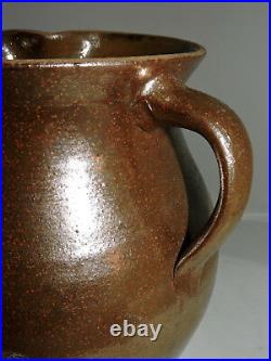 Stoneware PITCHER, jug, incised- J Brown, south Alabama, early 1900, 8t