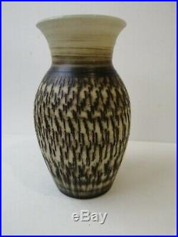 Studio Pottery Vase Ontoyaki / Onta Yaki Japanese style Stoneware Antique Signed