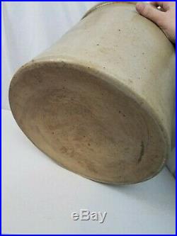 TENNESSEE POTTERY Co Illinois Stoneware Salt Glaze Crock 5 Gallon Rare 19th cent