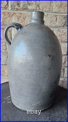 TF REPPERT Stoneware Jug 19th Century Pennsylvania Stoneware