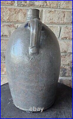 TF REPPERT Stoneware Jug 19th Century Pennsylvania Stoneware