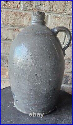 TF REPPERT Stoneware Jug 19th Century Pennsylvania Stoneware