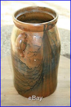 Texas Pottery Stoneware 4 Gallon Antique Crock Tex TX Awesome Glaze! Rusk Co