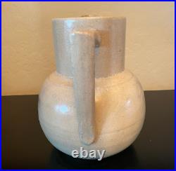 VERY VERY RARE Antique Galesburg Pottery Co Stoneware Pitcher OOAK Dated 1897