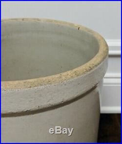 VINTAGE 5 Five Gallon Stone Pottery Crock Cobalt Blue Crown Stoneware Ransbottom