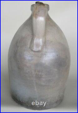 Very Good Stoneware Two Gallon Jug with Unusual Large Tornado Cobalt Decoration