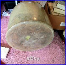 Very Rare 10 Gallon Beehive Salt Glazed Stoneware Jug Similar To Macomb Pottery