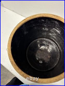 Vintage Blue Star Stoneware Pot Jar Crooksville Ohio 2 Gallon Crock Salt Glaze