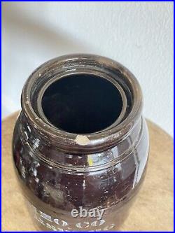 Vintage Donagho Donagho & Co Brown Redware Wax Sealer Stoneware AP Donagho