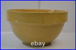 Vintage Large Pacific Stoneware Mixing Bowl #6 Pottery Yellow Earthenware