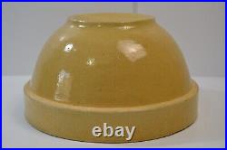 Vintage Large Pacific Stoneware Mixing Bowl #6 Pottery Yellow Earthenware