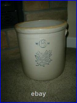 Vintage Large Western Stoneware 6 Gallon Crock Very Good Condition
