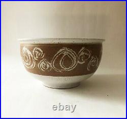 Vintage Mid Century Modern 1960's 1970's Studio Pottery Stoneware Bowl Planter