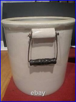 Vintage Red Wing MN Potteries 5 Five Gallon Stoneware Pottery Crock With Handles