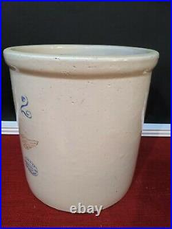 Vintage Red Wing Union Stoneware 2 Gallon Crock 2 Long Wing Jug Pottery Antique
