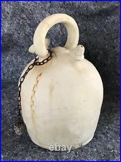 Vintage Stoneware Gargoulette, Botijo, Clay Pottery Jug, Stamped Victor