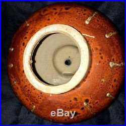 Vtg Fat Lava Pottery Stoneware Ceramic Indoor Tabletop Water Fountain 10 12Lbs