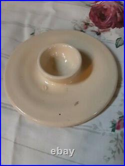 Vtg master potter e j humphries blue ring Crock Stoneware Marshall Pottery TX