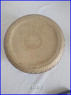 Western Stoneware Monmouth Il Art Pottery Brushware Egyptian Bowl Antique 1920