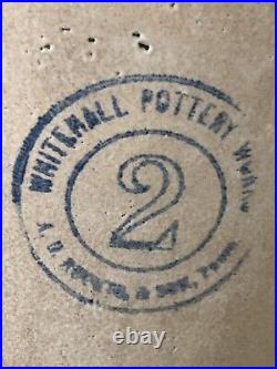 White Hall Illinois Pottery Works A. D. Ruckel & Son 2 Gallon Stoneware Jug